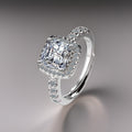 Stella Princess Cut Rings / 925 Sterling Silver view 3