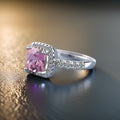 Stella Princess Cut Rings / 925 Sterling Silver view 5