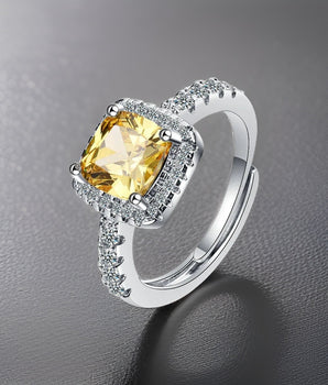 Stella Princess Cut Rings / 925 Sterling Silver - Nina Kane Jewellery