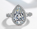 Carlotta Teardrop Cubic Zirconia Ring view 3