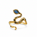 Coby Blue Stone Snake Ring view 1