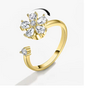 Derya Flower Spinning Ring view 1