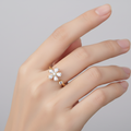 Derya Flower Spinning Ring view 2