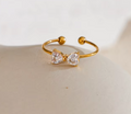 Ella Crystal Bow Ring view 3