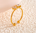 Ella Crystal Bow Ring view 6