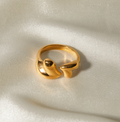 Ella Double Hearts Ring view 2