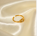 Felicia Evil Eye Ring / 18K Gold Plated view 5