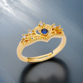 Rococo Tiara Crown Ring  / Stainless Steel view 1