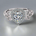 Sweetheart Zirconia Diamond Ring view 2