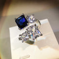 The Empress Ice Flower Cut Ring / 925 Sterling Silver view 1