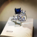 The Empress Ice Flower Cut Ring / 925 Sterling Silver view 3