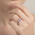 The Pink Butterfly Spinner Ring view 2