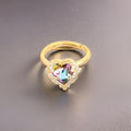 Trinity Ocean Heart Ring / Stainless steel view 4