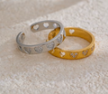 Amara Crystal Heart Rings view 6