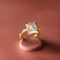 Emily Square Zircon Rings / Stainless Steel view 3