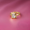 Emily Square Zircon Rings / Stainless Steel view 7
