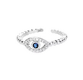 Eve Evil Eye Crystal Ring / 18K Gold Plated view 5
