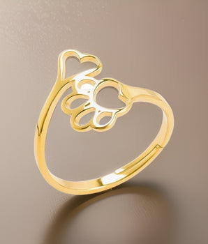 Hallie Animal Paw Rings / Stainless steel - Nina Kane Jewellery