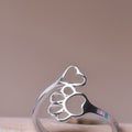 Hallie Animal Paw Rings / Stainless steel view 4