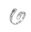 Jane "HOPE" Rings / Stainless Steel view 2