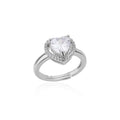 Paloma Zircon Heart Rings / Stainless Steel view 10