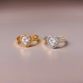 Paloma Zircon Heart Rings / Stainless Steel view 1