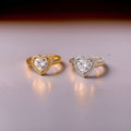 Paloma Zircon Heart Rings / Stainless Steel view 3