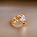 Paloma Zircon Heart Rings / Stainless Steel view 6