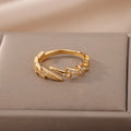 Serafin Lightening Bolt Ring / Stainless Steel view 2
