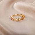 Serafin Lightening Bolt Ring / Stainless Steel view 4