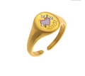 Vintage Romantics Signet Rings view 1