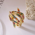 Porter Crossed Hands Ring / Stainless Steel view 3