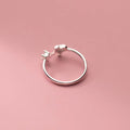 Christina Heart Chain Ring / Stainless Steel view 2