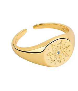 Flare Sunburst Rings / 925 Sterling Silver - Nina Kane Jewellery