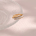 Sheridan Baguette Zircon Rings / Stainless Steel view 7