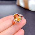 Mandy Rose Gold Zircon Rings / 925 Sterling Silver view 2
