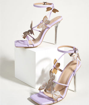 The Butterfly Purple Heels - Nina Kane Jewellery