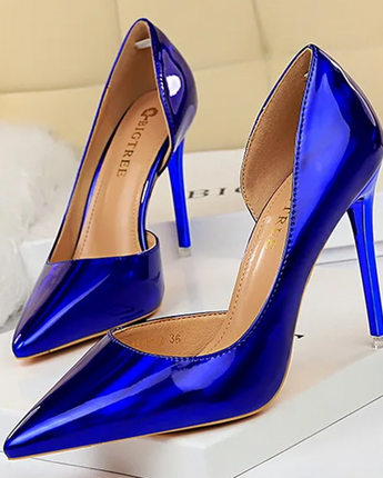 Metallic Pointed Heels - Nina Kane Jewellery