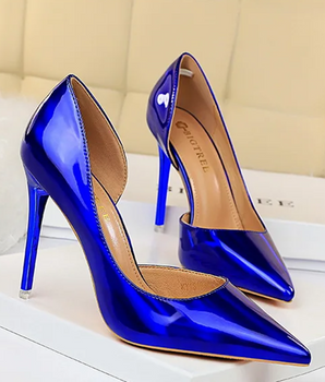 Metallic Pointed Heels - Nina Kane Jewellery