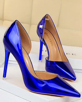 Metallic Pointed Heels - Nina Kane Jewellery