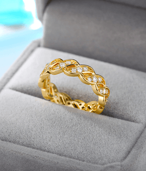 Petra Twisted Ribbon Rings / Stainless Steel - Nina Kane Jewellery