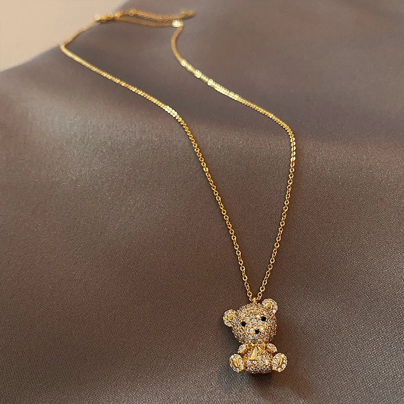 Bear 2025 diamond necklace