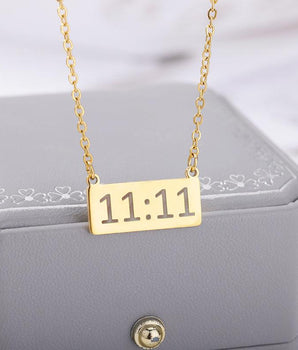 Angel Number 11:11 Necklace / Stainless Steel - Nina Kane Jewellery