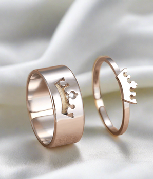 2 in 1 Adjustable Crown Rings / Stainless Steel - Nina Kane Jewellery - Adjustable ring, silver rings, silver jewelry, silver jewellery