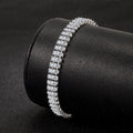 Gigi Luxury Crystal Tennis Bracelet / 925 Sterling Silver view 2