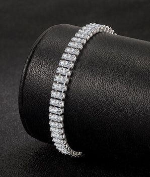 Gigi Luxury Crystal Tennis Bracelet / 925 Sterling Silver - Nina Kane Jewellery