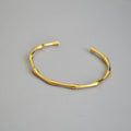 Amina Bamboo Joint Bangle / Stainless Steel view 3