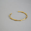 Amina Bamboo Joint Bangle / Stainless Steel view 5