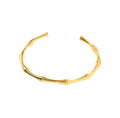 Amina Bamboo Joint Bangle / Stainless Steel view 6