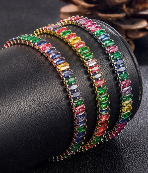 Italia Luxury Tennis Bracelet / 925 Sterling Silver - Nina Kane Jewellery